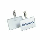 Namensschild Durable 8216, 90 x 54mm, mit Clip, 25 St�ck