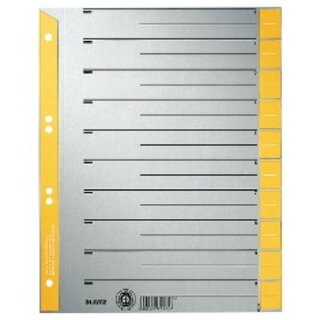Trennblätter Leitz 1652, A4, gelb, 100 Stück