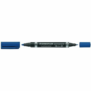 Permanentmarker Staedtler 348 Duo, Strichst�rke: 0,6 und 1,5mm, blau