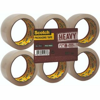 Scotch S.Heavy Verpackungsklebeband transp. 50mm x 66 m. 6 St�ck