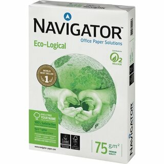 Kopierpapier Navigator Eco-Logical, A4, 75g, wei�, 500 Blatt