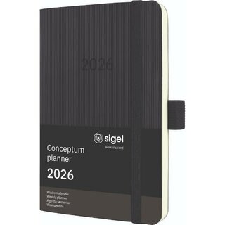 Sigel Buchkalender C2623 Conceptum, 1W/2S, Softcover, A6,...