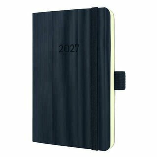 Sigel Buchkalender C2623 Conceptum, 1W/2S, Softcover, A6, schwarz, 2027