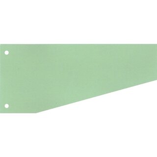 Trennstreifen, Karton (RC), 190 g/m², 24 x 10,5/5,5 cm, grün