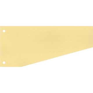 Trennstreifen, Karton (RC), 190 g/m², 24 x 10,5/5,5 cm, gelb