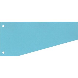 Trennstreifen 10,5 / 6 x 24cm, Trapez, blau, 100 Stück