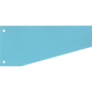 Trennstreifen 10,5 / 6 x 24cm, Trapez, blau, 100 Stck