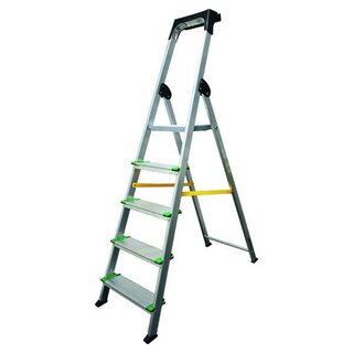 Wonday BES5530073 Leiter, 5 Stufen, Aluminium