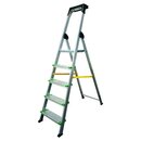 Wonday BES5530073 Leiter, 5 Stufen, Aluminium