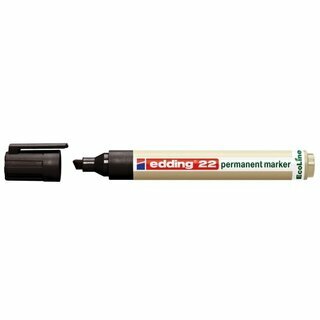 Permanentmarker edding 22, Keilspitze, Strichst�rke: 1-5mm, schwarz