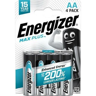 Batterie Energizer 638900, Mignon, LR06/AA, 1,5 Volt, ECO MAX PLUS, 4 St�ck