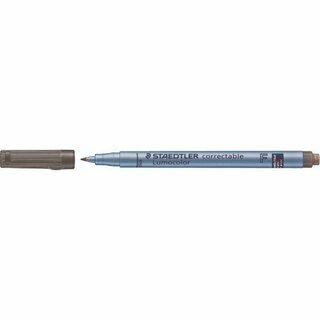STAEDTLER OH-Stift Lumocolorcorrectable 305 F-9, 0,6 mm, Schreibfarbe: schwarz