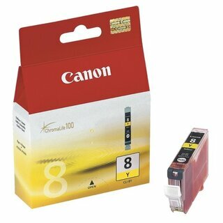 Tintenpatrone Canon 0623B001 - CLI-8Y, Reichweite: 450 Seiten, gelb