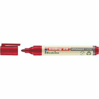 Boardmarker edding 28 EcoLine, Rundspitze, Strichst�rke: 1,5-3mm, rot