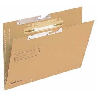 Leitz 2115 Pendelmappe, A4, seitlich offen, Natron-Karton, 250g/qm, naturbraun