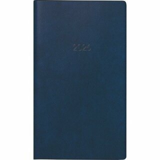Brunnen Taschenkalender 1075028306, 1M/1S, 8,7 x 15,3cm, blau, 2026