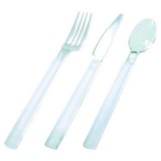Duni Mehrweg-Besteckset, transparent, 18 Stck