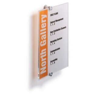 Türschild, CRYS.SIGN, f.Innen, Schild B x H: 210x297mm, tr