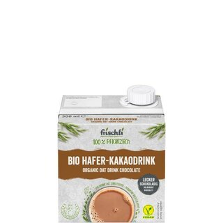 Frischli Bio Hafer-Kakaodrink, ultrahocherhitzt, 0,8%, 500ml
