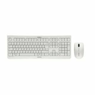 Cherry JD-0710DE-0 Dw3000 Maus/Tastatur Set Qwertz wei�/grau