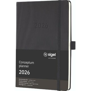 Sigel Buchkalender C2619 Conceptum, 1W/2S, Hardcover, A5,...