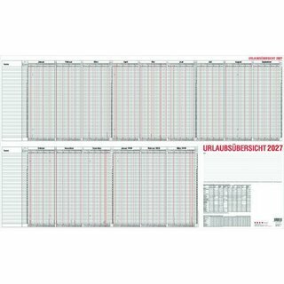 G�ss Urlaubsplaner 12-30, 98,5 x 60 cm, f�r 40...