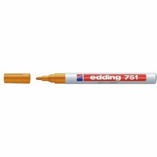 Lackmarker edding 751, Rundspitze, Strichst�rke: 1-2mm, orange