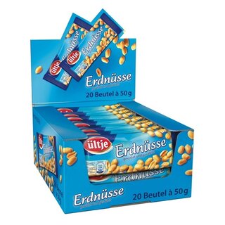 �ltje Erdn�sse, ger�stet und gesalzen, 20 x 50 Gramm