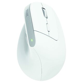 Trust 25399 Bayo+ Ergonomische Kabellose Maus, weiß