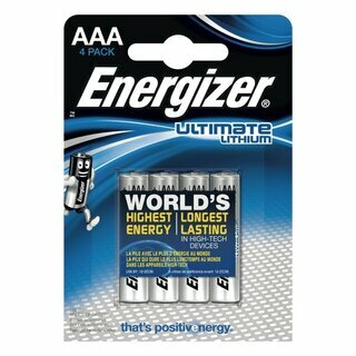 Batterie Energizer 629612, Micro, FR03/AAA, 1,5 Volt, Ultimate Lithium, 4 St�ck