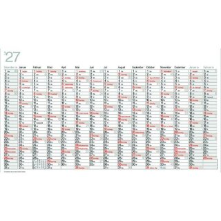 B�hner Plakatkalender OMIKRON K15, 15 M/1S, 122 x 68,5 cm, 2027