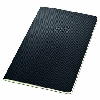 Sigel Buchkalender C2684, Conceptum, 1M/2S, 12 Monate, 13,5x21 cm, schwarz, 2027