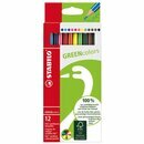 Farbstift Stabilo Greencolour 6019, sortiert, 12 St�ck