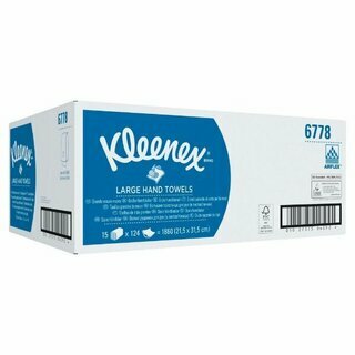 Falthandt�cher Kleenex 6778, Ultra, V-Falz, Interfold, 2-lagig, wei�, 1860 St�ck