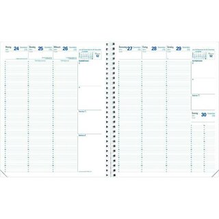 Quo Vadis Eurequart 026003Q, 1W/2S, 24 x 30cm, Ersatzkalender, 2027