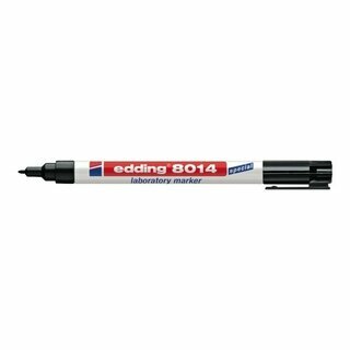Labormarker edding 8014, Rundspitze, Strichst�rke: 1,0mm, schwarz