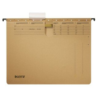 Leitz 1994 ALPHA Hngehefter mit Amtsheftung, Karton, 250g, naturbraun, 25 Stck