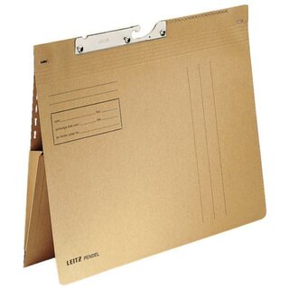 Leitz 2111 Combi-Pendelhefter, Dehntasche, kaufmnnische Heftung, A4, naturbraun