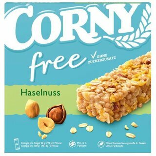 Corny free Haselnuss, 20g, ohne Zuckerzusatz, 6 Stck