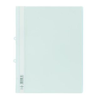 DURABLE Sichthefter 258002, m.Abheftschieber, kfm. Heftung, A4+, wei, 25St.