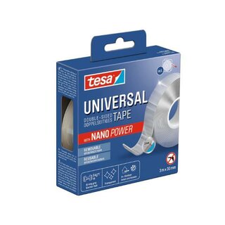 Tesa 55810 Doppelband Nanopower, 30mmx3m, transparent