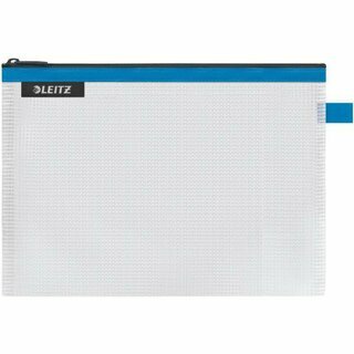 Leitz WOW 40250036 Traveller Zip-Beutel wasserabweisend, 170x240mm (M), Blau
