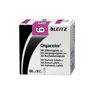 LEITZ Ziffernsignal Orgacolor 6606-10-00, sk, Ziff.6,...