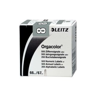 LEITZ Ziffernsignal Orgacolor 6608-10-00, sk, Ziff.8,...