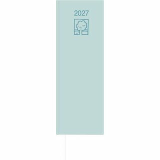 Zettler Tischkalender 808 UWS, 1T/1S, Vormerkbuch, 10,5x29,7 cm, anthrazit, 2027