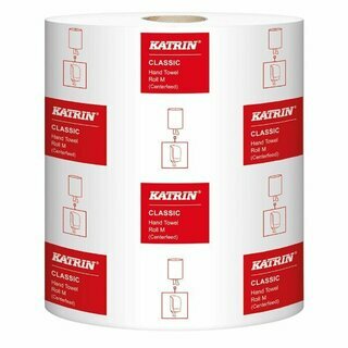 Rollenrhandt�cher Katrin 485049, 1-lagig, 20,5 x 30 cm, wei�, 6 x 1000 St�ck