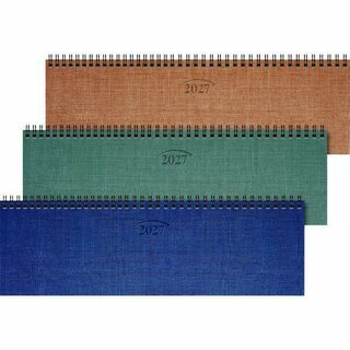 Brunnen Tischquerkalender 1077701956, 1W/2S, 32,6 x 10,2cm, sortiert, 2027