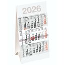 Bhner Tischkalender M3TK, 3 Monate / 1 Seite, 9,6 x 18,5...