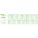 Zettler Urlaubsplaner 992 Recycling, faltbar, 100 x 29,7...