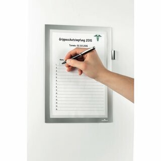Inforahmen Durable 4993, Duraframe Note, A4, selbstklebend, silber